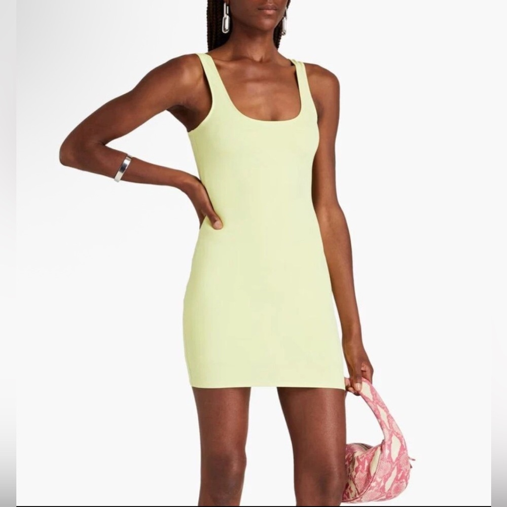 Good American key lime scuba mini dress size 2 / US medium